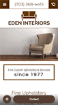 Mobile Screenshot of edenupholstery.com