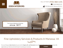 Tablet Screenshot of edenupholstery.com